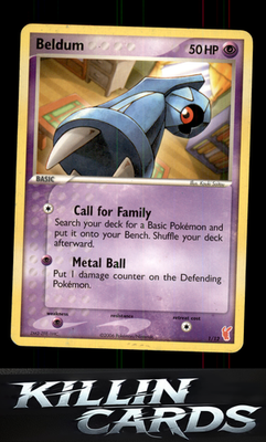 Beldum 1/12 Pokemon Common EX Trainer Kit 2: Plusle & Minun Card LP
