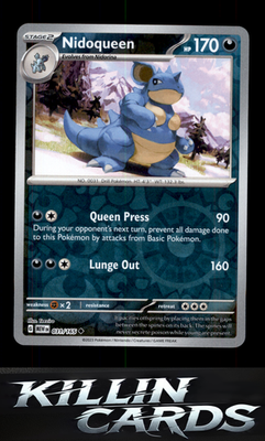 Reverse Holofoil Nidoqueen 031/165 Pokemon Uncommon SV: Scarlet & Violet 151 Car