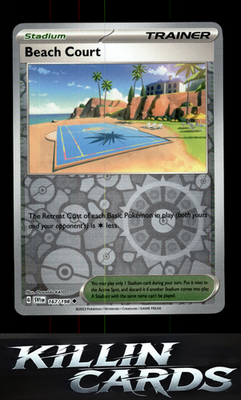 Reverse Holofoil Beach Court 167/198 Pokemon Uncommon SV01: Scarlet & Violet Bas