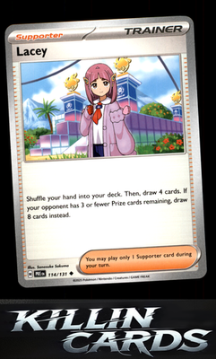 Lacey - 114/131 114/131 Pokemon Uncommon SV: Prismatic Evolutions Card NM