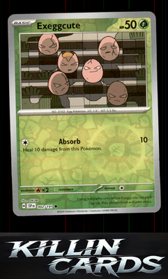 Reverse Holofoil Exeggcute - 002/191 002/191 Pokemon Common SV08: Surging Sparks