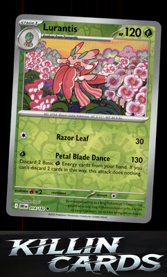 Reverse Holofoil Lurantis 014/182 Pokemon Uncommon SV10: Destined Rivals Card NM