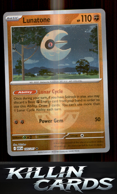 Reverse Holofoil Lunatone (Dusk Ball) 105/217 Pokemon Rare ME: Ascended Heroes C