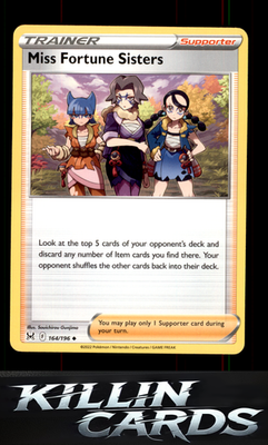 Miss Fortune Sisters 164/196 Pokemon Uncommon SWSH11: Lost Origin Card NM