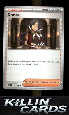 Drasna - 173/191 173/191 Pokemon Common SV08: Surging Sparks Card NM