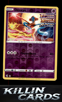 Reverse Holofoil Deoxys 120/264 Pokemon Holo Rare SWSH08: Fusion Strike Card NM