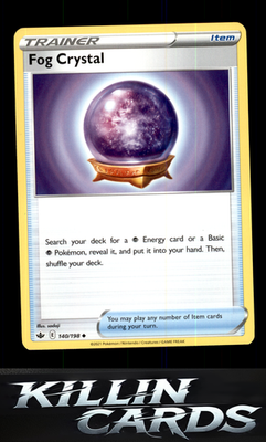 Fog Crystal 140/198 Pokemon Uncommon SWSH06: Chilling Reign Card NM