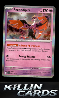 Fezandipiti 045/131 Pokemon Rare SV: Prismatic Evolutions Card NM