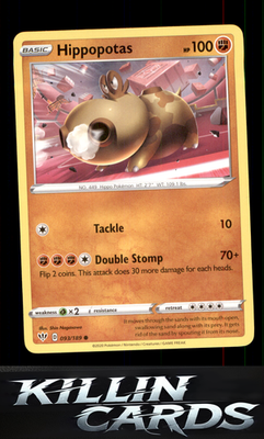 Hippopotas 093/189 Pokemon Common SWSH03: Darkness Ablaze Card NM