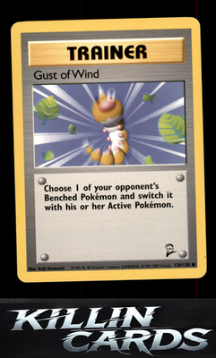 Gust of Wind 120/130 Pokemon Common Base Set 2 Card LP
