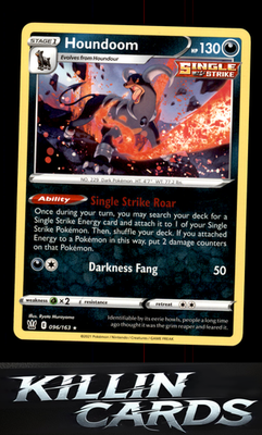 Houndoom 096/163 Pokemon Holo Rare SWSH05: Battle Styles Card NM