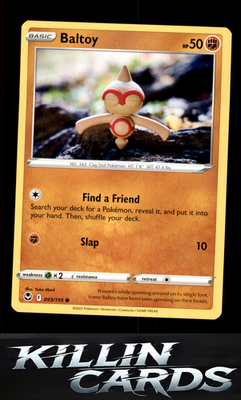 Baltoy 093/195 Pokemon Common SWSH12: Silver Tempest Card NM