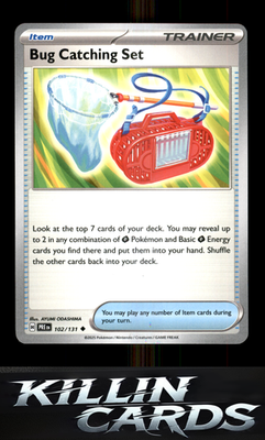 Bug Catching Set 102/131 Pokemon Uncommon SV: Prismatic Evolutions Card NM