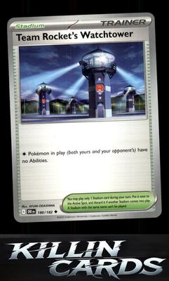 Team Rocket's Watchtower 180/182 Pokemon Uncommon SV10: Destined Rivals Card NM