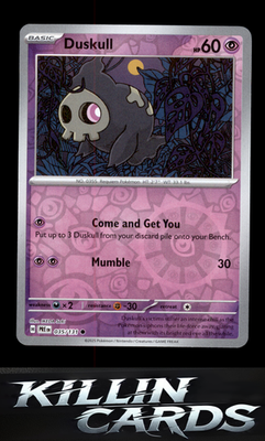 Reverse Holofoil Duskull 035/131 Pokemon Common SV: Prismatic Evolutions Card NM