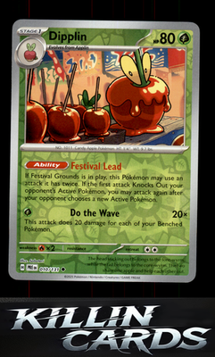 Reverse Holofoil Dipplin 010/131 Pokemon Uncommon SV: Prismatic Evolutions Card