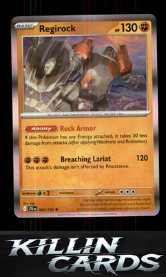 Regirock 082/159 Pokemon Rare SV09: Journey Together Card NM