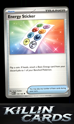 Energy Sticker 159/165 Pokemon Uncommon SV: Scarlet & Violet 151 Card NM