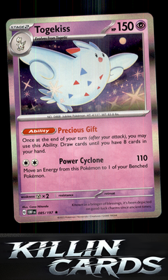 Togekiss 085/197 Pokemon Rare SV03: Obsidian Flames Card NM