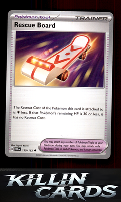 Rescue Board 159/162 Pokemon Uncommon SV05: Temporal Forces Card NM