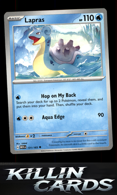 Lapras 131/165 Pokemon Uncommon SV: Scarlet & Violet 151 Card NM