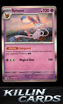 Sylveon 040/131 Pokemon Rare SV: Prismatic Evolutions Card NM