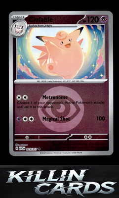 Reverse Holofoil Clefable (Energy Symbol Pattern) 075/217 Pokemon Uncommon ME: A