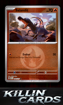 Reverse Holofoil Salandit (Energy Symbol Pattern) 034/217 Pokemon Common ME: Asc