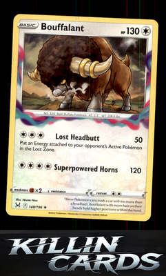 Bouffalant 148/196 Pokemon Rare SWSH11: Lost Origin Card NM