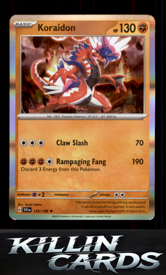 Koraidon 124/198 Pokemon Rare SV01: Scarlet & Violet Base Set Card NM