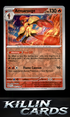 Reverse Holofoil Armarouge - 041/198 041/198 Pokemon Rare SV01: Scarlet & Violet