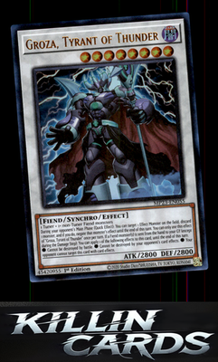 1st Edition Groza, Tyrant of Thunder MP23-EN055 YuGiOh Ultra Rare 25th Anniversa