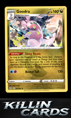 Goodra 197/264 Pokemon Rare SWSH08: Fusion Strike Card NM
