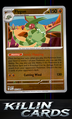 Reverse Holofoil Flygon - 053/094 053/094 Pokemon Rare ME02: Phantasmal Flames C