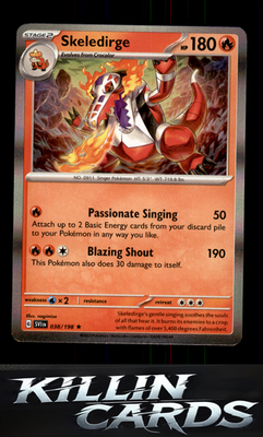 Skeledirge 038/198 Pokemon Rare SV01: Scarlet & Violet Base Set Card NM