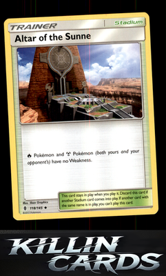 Altar of the Sunne 118/145 Pokemon Uncommon SM - Guardians Rising Card NM