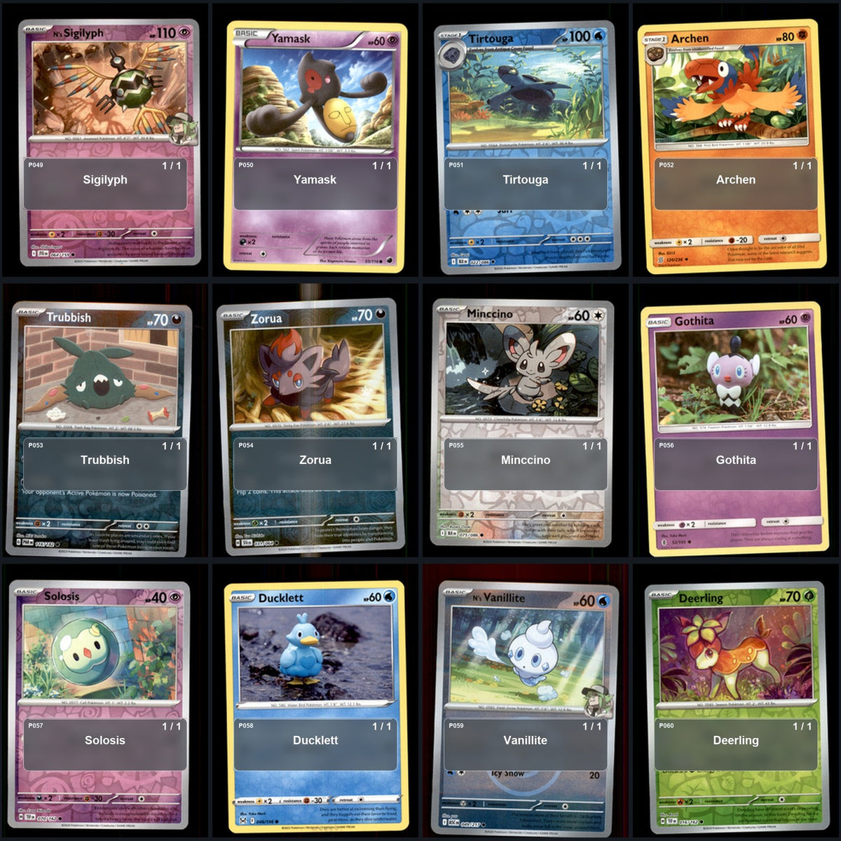 Pokemon TCG Generation 5 Unova Pokemon Pokedex Set 155 Cards Collection