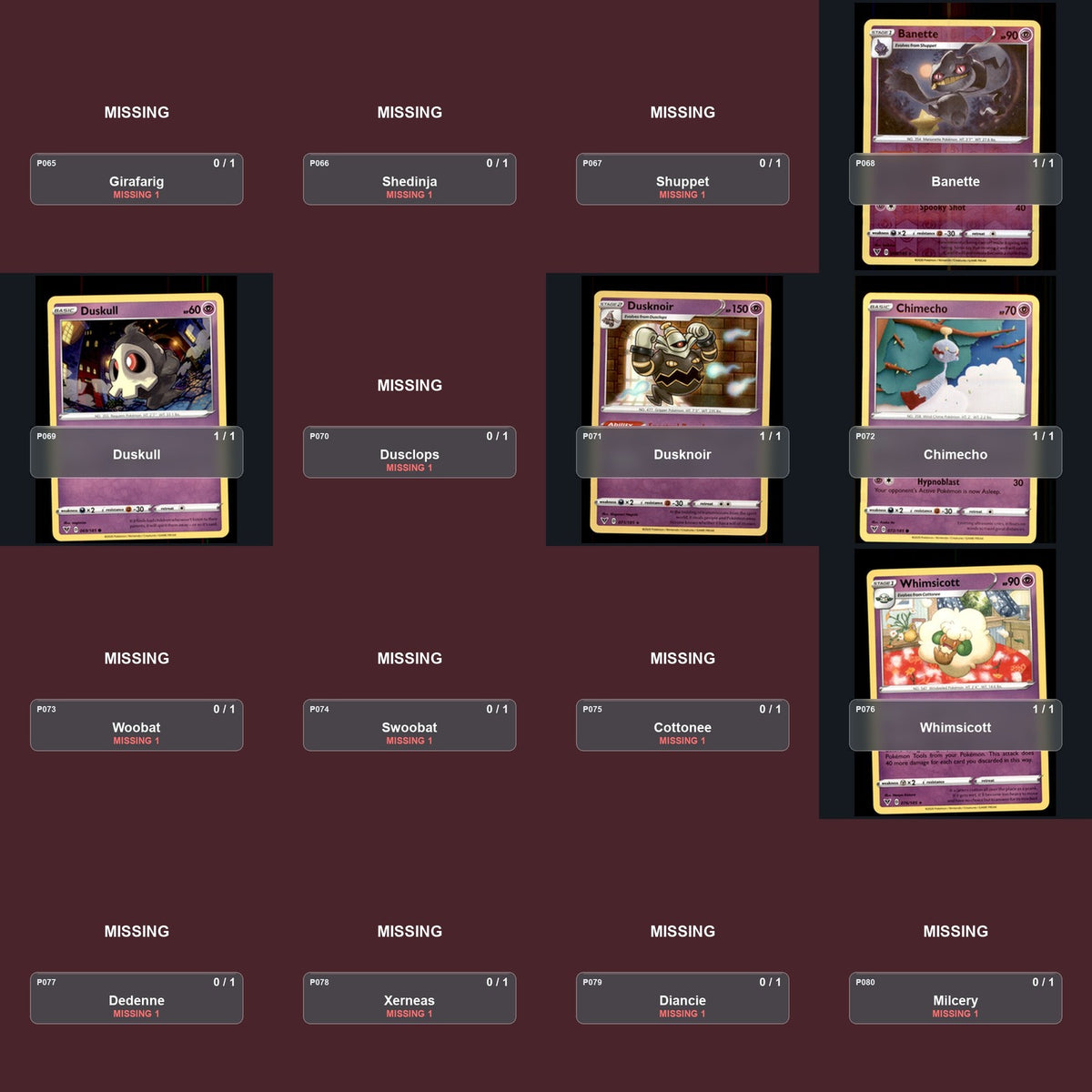 Pokemon TCG SWSH04: Vivid Voltage Partial Master Set Lot 175 Cards Master Set
