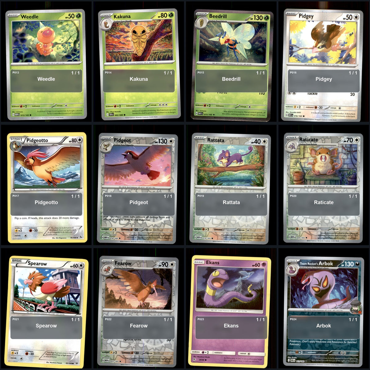 Pokemon TCG Generation 1 Kanto Pokemon Pokedex Set 148 Cards Collection