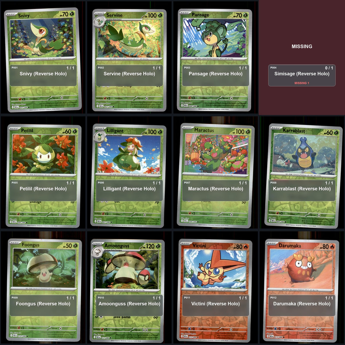 Pokemon TCG SV: Black Bolt Reverse Holo Master Set 70 Reverse Holo Card