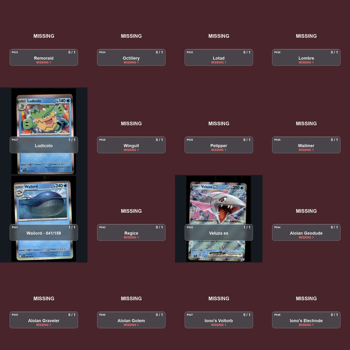 Pokemon TCG SV09: Journey Together Partial Master Set Lot 167 Cards Master Set