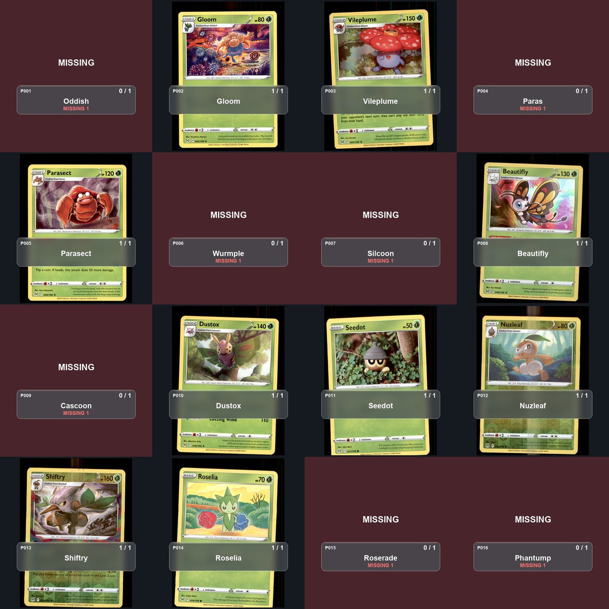 Pokemon TCG SWSH11: Lost Origin Partial Master Set Lot 189 Cards Master Set
