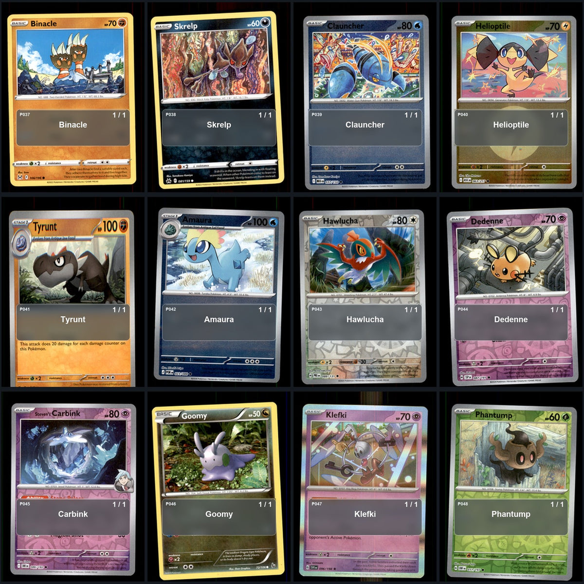 Pokemon TCG Generation 6 Kalos Pokemon Pokedex Set 72 Cards Collection