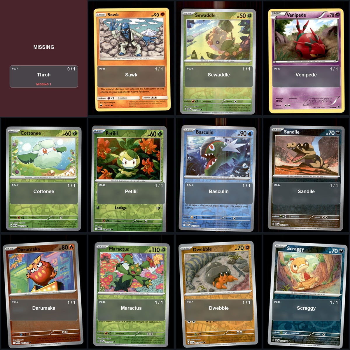Pokemon TCG Generation 5 Unova Pokemon Pokedex Set 153 Cards Collection