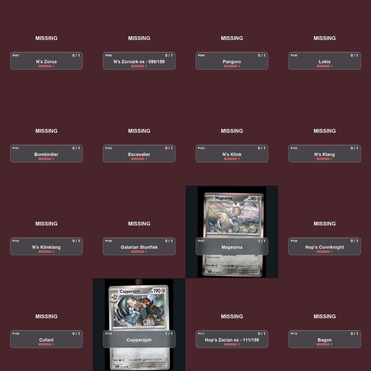 Pokemon TCG SV09: Journey Together Partial Master Set Lot 167 Cards Master Set