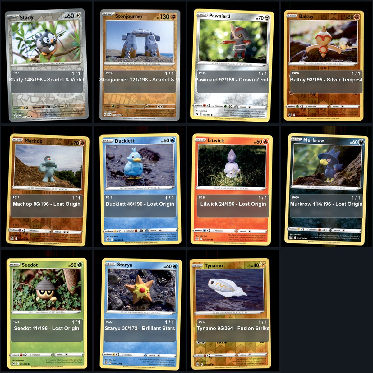 Pokemon TCG Yuka Morii Artist Collection 45 Cards Lot