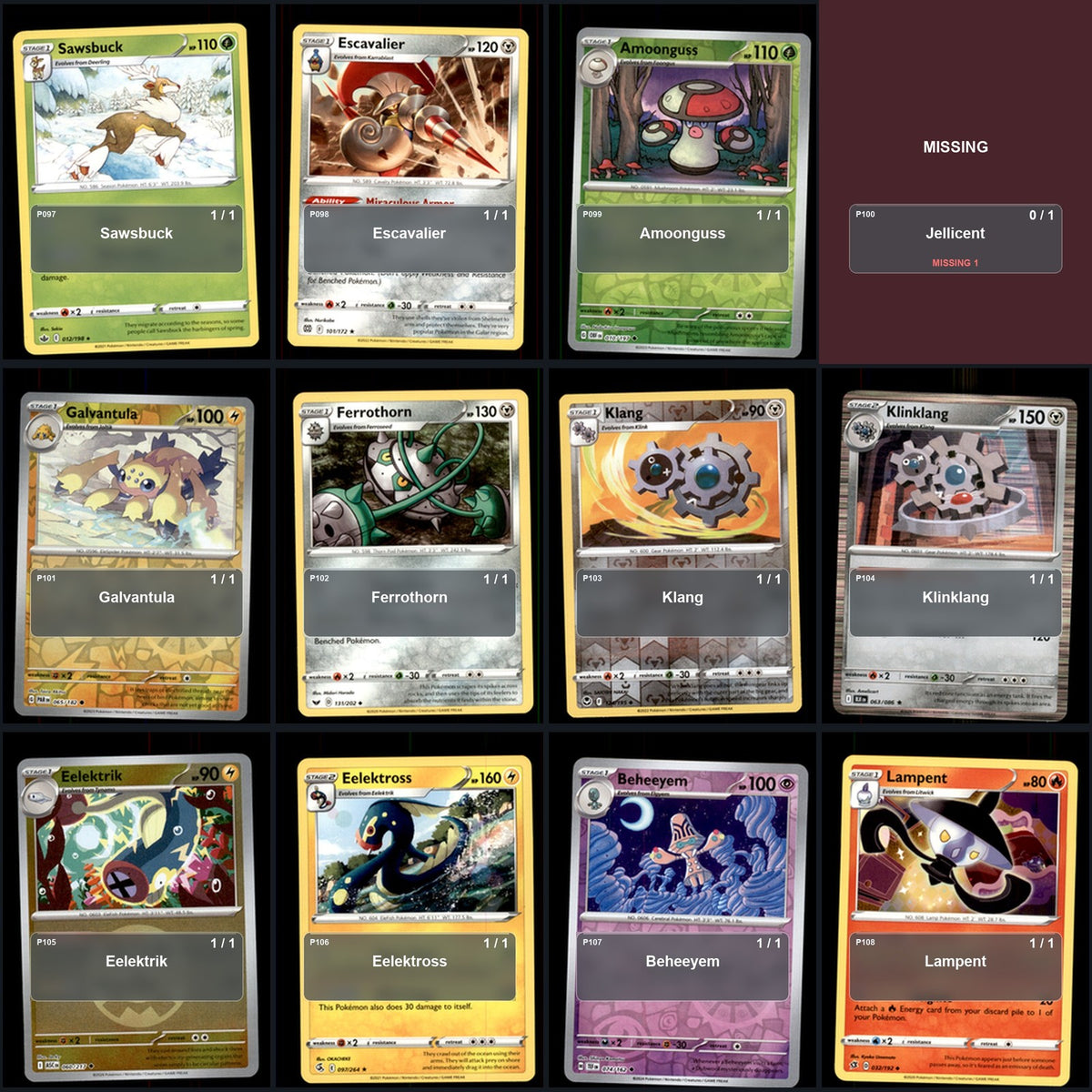 Pokemon TCG Generation 5 Unova Pokemon Pokedex Set 155 Cards Collection