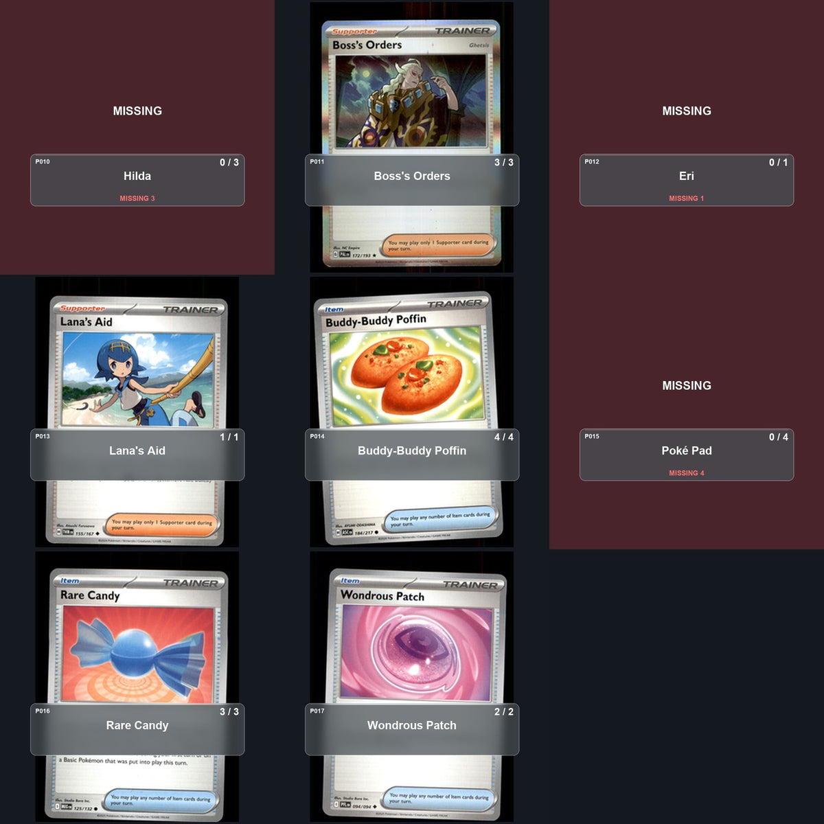 Partial Pokemon TCG Regional Louisville, KY Alakazam Dudunsparce Decklist 45 Cards Deck