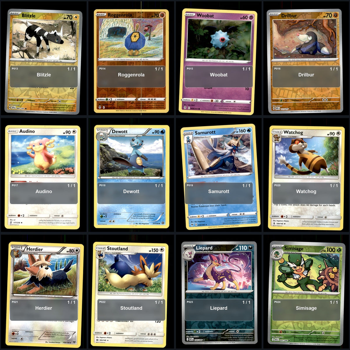 Pokemon TCG Generation 5 Unova Pokemon Pokedex Set 155 Cards Collection