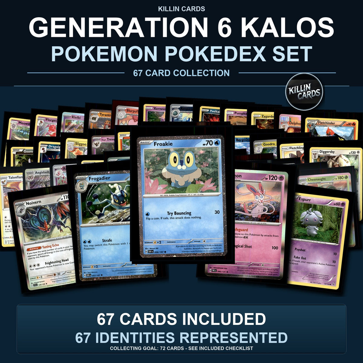 Pokemon TCG Generation 6 Kalos Pokemon Pokedex Set 67 Cards Collection